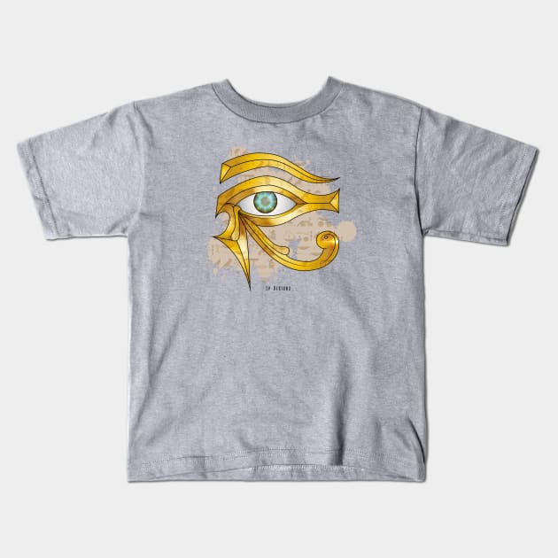 Eyes Of Anubis Kids T-Shirt by LpDesigns_